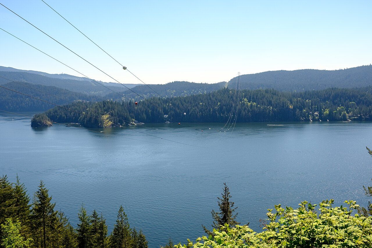 Deep Cove and Indian Arm seen from Quarry Rock